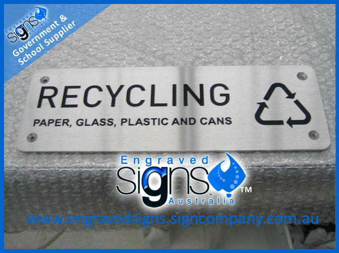 Facility Signage - Recycling sign