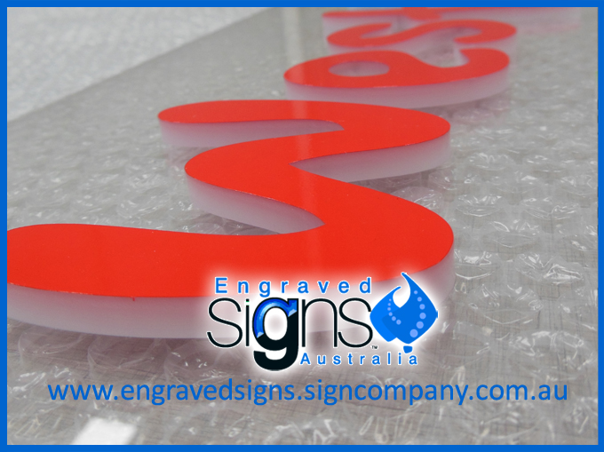 Cut letters used for shops in a mall INTERIOR DESIGNER COMMERCIAL AGENT
